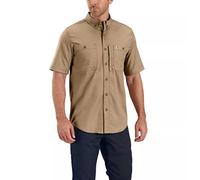 Carhartt Camicia da Lavoro a Manica Corta Rugged Professional Uomo, Marrone (Cachi Scuro), S