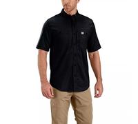 Carhartt Camicia da Lavoro a Manica Corta Rugged Professional Uomo, Nero (Nero), S