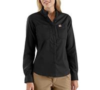 Carhartt, Camicia da lavoro a manica lunga serie Rugged Professional™, Relaxed Fit Donna, Nero, XS