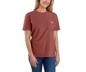 Carhartt Camicia da Lavoro da Donna, a Maniche Corte, vestibilità Ampia, con Tasca