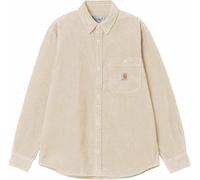 Carhartt - Camicia in velluto - L/S Flint Shirt Salt per Uomo - Taglia L - Beige