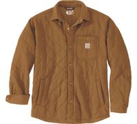 Carhartt Quilted Snap Front Shirt Giacca in tessuto, marrone, taglia L per maschi