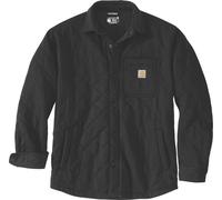 Carhartt Quilted Snap Front Shirt Giacca in tessuto, nero, taglia XL per maschi