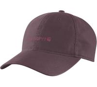 Carhartt Canvas Embroidered Graphic Cappellino da donna, Rosso vino