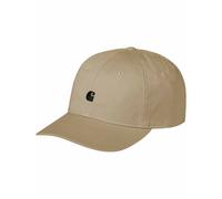 Carhartt - Cappello con visiera curva - Madison Logo Cap Leather / Black per Uomo in Cotone - Beige Beige