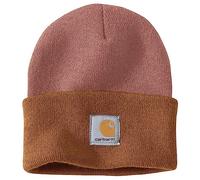 Carhartt Knit Cuffed Two-Tone Beanie, rosa-marrone