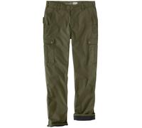 Carhartt Cargo Fleece Lined Work Pantaloni, verde, taglia 33
