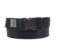 Carhartt Cintura con logo 2217, Rugged Flex - Cinghia in nylon, colore: Nero, M