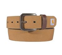 Carhartt Cinture da uomo casual robuste, disponibili in diversi stili, colori e dimensioni, tela marrone anatra, 38
