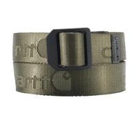 Carhartt Cinture robuste casual per giovani, disponibili in diversi stili, colori e dimensioni, taglia M, cinturino in nylon con chiusura a scala (verde kaki)