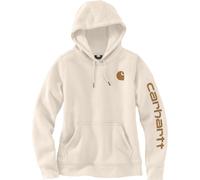 Carhartt Clarksburg Logo Felpa con cappuccio da donna, marrone-beige, taglia S per donne