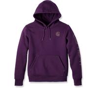 Carhartt Clarksburg Logo, felpa con cappuccio donne XS male Lilla (V65)