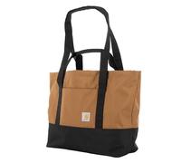 Carhartt Classic Vertical Open Tote Bag, Durable Water Repellent Material W/Hand And Shoulder Straps, Borsa Aperta Unisex-Adulto, Marrone, (32L) US
