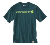 Carhartt Dearborn Relaxed Logo Maglietta, Verde scuro, Taglia S
