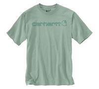 Carhartt EMEA Core Logo Workwear Short Sleeve Maglietta, grigio-verde, taglia XS per maschi