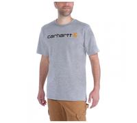 T-shirt Carhartt Core Logo manica corta grigio nero arancione - XXL