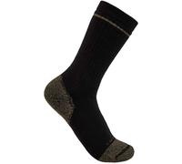 Carhartt Cotton Blend Steel Toe Boot Socken (Confezione da 2), nero, Taglia L/XL