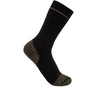Carhartt Cotton Blend Steel Toe Boot Socken (Confezione da 2), nero, taglia M L per maschi