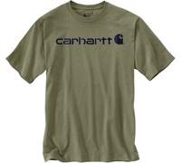 Carhartt Dearborn Relaxed Logo, maglietta L male Oliva/Nero (Dov)