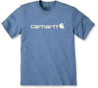 Carhartt Dearborn Relaxed Logo, maglietta S male Azzurro/Bianco