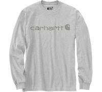 Carhartt Dearborn Relaxed Logo Maniche lunghe, grigio, Taglia 2XL