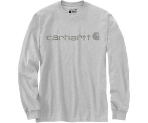 Carhartt Dearborn Relaxed Logo Maniche lunghe, grigio, Taglia XL