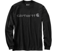 Carhartt Dearborn Relaxed Logo Maniche lunghe, nero-grigio, taglia S per maschi
