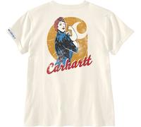 Carhartt Dearborn Rosie, maglietta donna M female Beige Chiaro/Arancione