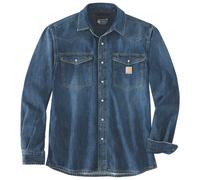 Carhartt - Denim L/S Snap Front Shirt - Camicia XL blu