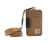 Carhartt Duck And, Water-Repellent Canvas ID Holder with Reflective Lanyard Frutta, Anatra in Nylon Brown, Taglia Unica Unisex-Adulto