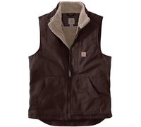 Carhartt Duck Mock Neck veste, Marrone scuro, Taglia 2XL