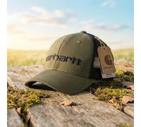 CARHARTT Dunmore Snap Back Trucker / Baseball Capello Dark Bronzed Verde