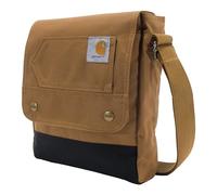 Carhartt, Durable, Adjustable Shoulder Bag With Flap Over Closure, Borsa a tracolla Unisex-Adulto, Everyday Crossbody Snap Brown, Taglia unica