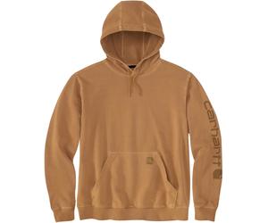 Carhartt Durham Garment Dyed Logo Felpa, marrone, Taglia XL