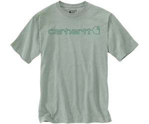 Carhartt EMEA Core Logo Workwear Short Sleeve Maglietta, grigio-verde, taglia 2XL per maschi