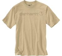Carhartt EMEA Core Logo Workwear Short Sleeve Maglietta, Marrone chiaro, Taglia XS