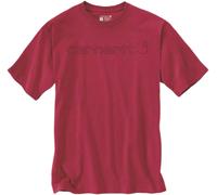 Carhartt EMEA Core Logo Workwear Short Sleeve Maglietta, rosso, Taglia S