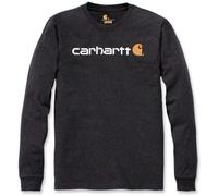 Carhartt EMEA Workwear Signature Graphic Core Logo Longsleeve, grigio scuro, Taglia XXL