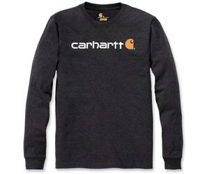 Carhartt EMEA Workwear Signature Graphic Core Logo Longsleeve, grigio scuro, Taglia XXL