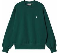 Carhartt - Felpa collo rotondo donna - W' Casey Sweatshirt Dark Fir / Silver per Donne in Cotone - Taglia S - Verde