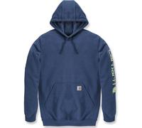 Carhartt - Sleeve Logo Hooded Sweatshirt - Felpa con cappuccio L blu