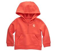 Carhartt Felpa con cappuccio e mezza zip a maniche lunghe da ragazza, Dubarry, 9 Months