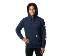 Carhartt Midweight Sleeve Logo Felpa, blu, taglia XS per maschi