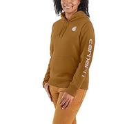 Carhartt Felpa da donna Clarksburg con maniche grafiche (taglie normali e forti), Carhartt Marrone, L