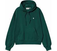 Carhartt - Felpa da donna con cappuccio - W' Hooded Casey Sweatshirt Dark Fir / Silver per Donne in Cotone - Taglia M - Verde