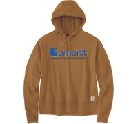 Carhartt Fiber Series, felpa con cappuccio donna L male Marrone Chiaro/Blu