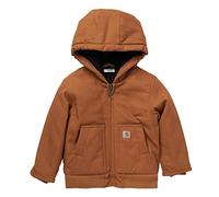 Carhartt Felpa da ragazzo con cappuccio Active Jac, marrone, 4T