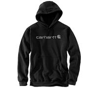 Carhartt Felpa con cappuccio Marquette Logo Nero/Grigio Taglia M Uomo