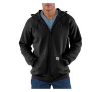 Carhartt - Felpa da uomo con cappuccio e zip frontale Nero XXXL