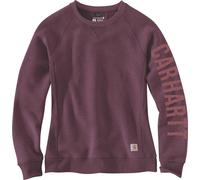 Carhartt Clarksburg Crewneck, pullover donna S female Rosso Scuro (V27)